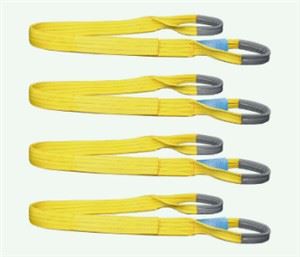 Talian Poliester Berfungsi Tahan Lama Tali Angkat Rata