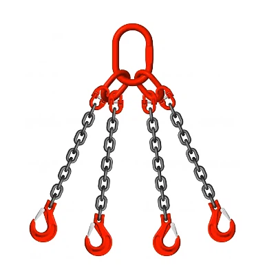 Four Legs G80 G100 Lifting Chain Sling Hook Chain For Link Lifting Chain Rigging