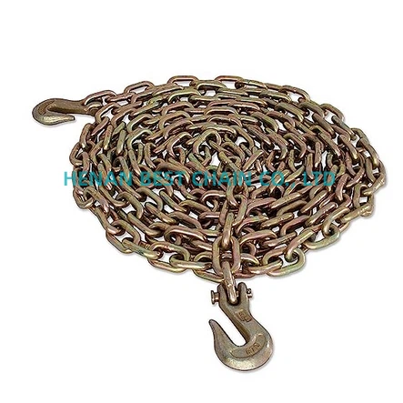 Zinc Grade 70 Chain With Clevis Grab Hook Lifting Chain With Hooks